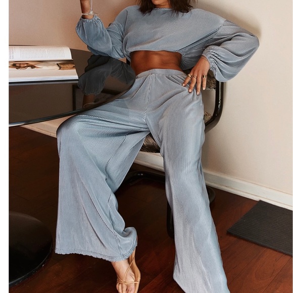 12th Tribe Pants - 12th Tribe NWT set wide leg bottoms/ crop top